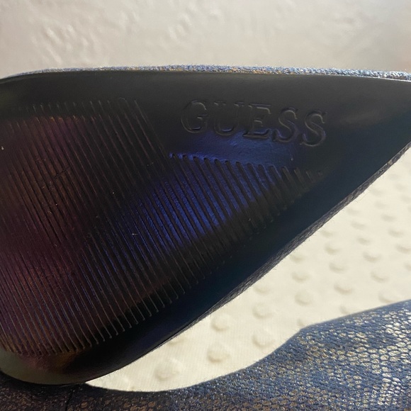 GUESS Blue Leopard Print Stilettos - Picture 15 of 16